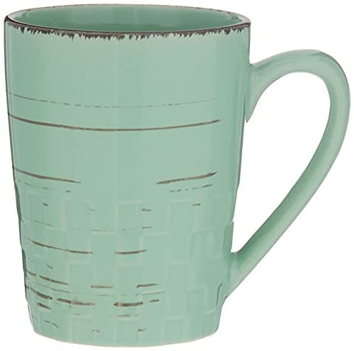 Simple Distressed Weave Dinnerware Set - Green