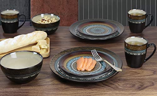 Lorren Home Trends Glazed Dinnerware Set