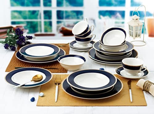 Modern Bone China Dinnerware Set for 4