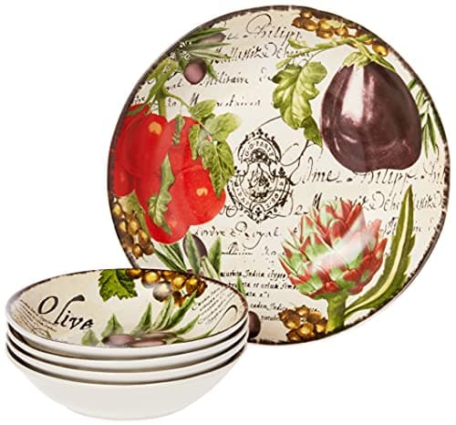 Certified International Botanical Veggies Pasta Set for International Corp - 5 Piece Set