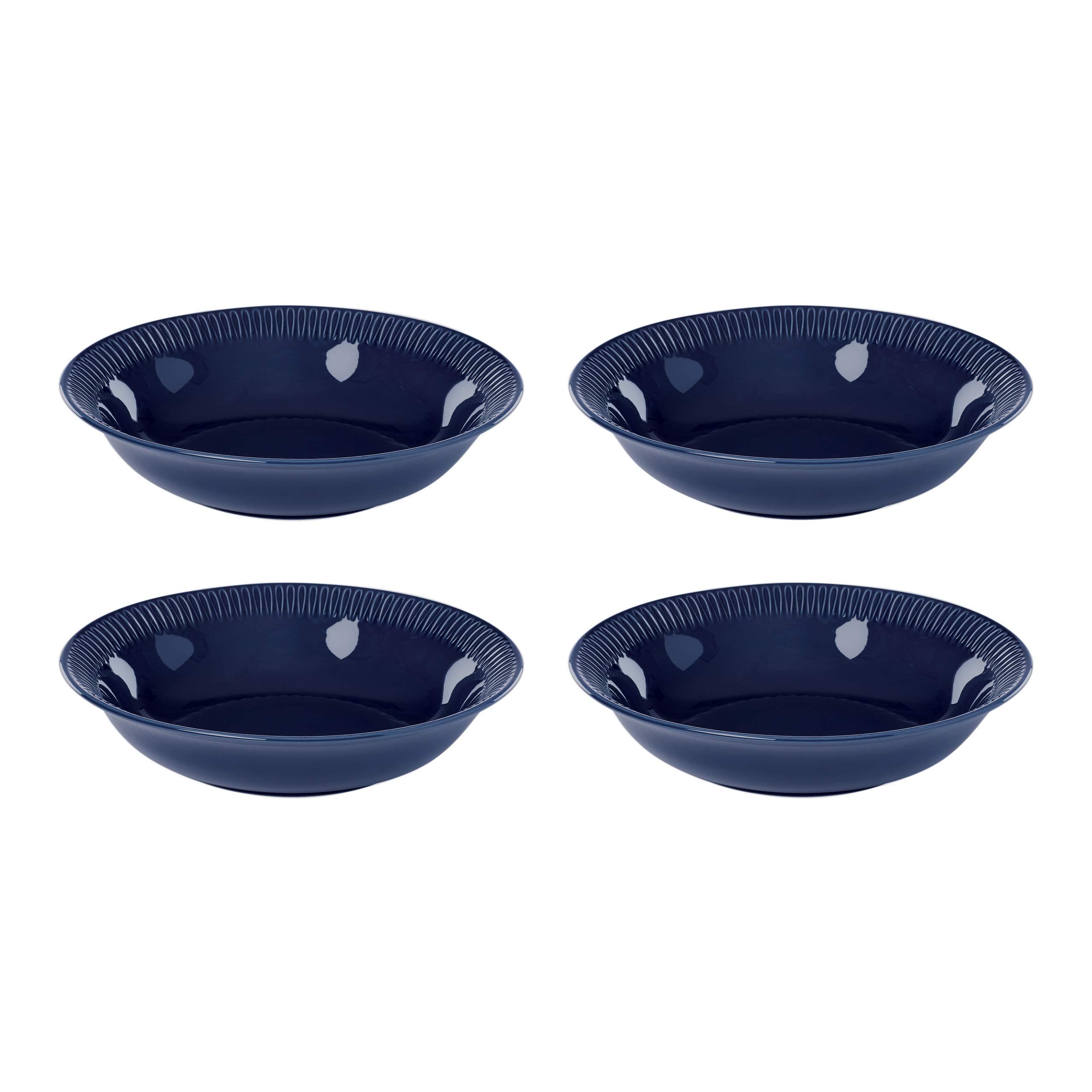 Navy Stoneware Pasta Bowl Set for Lenox - 4 Pieces